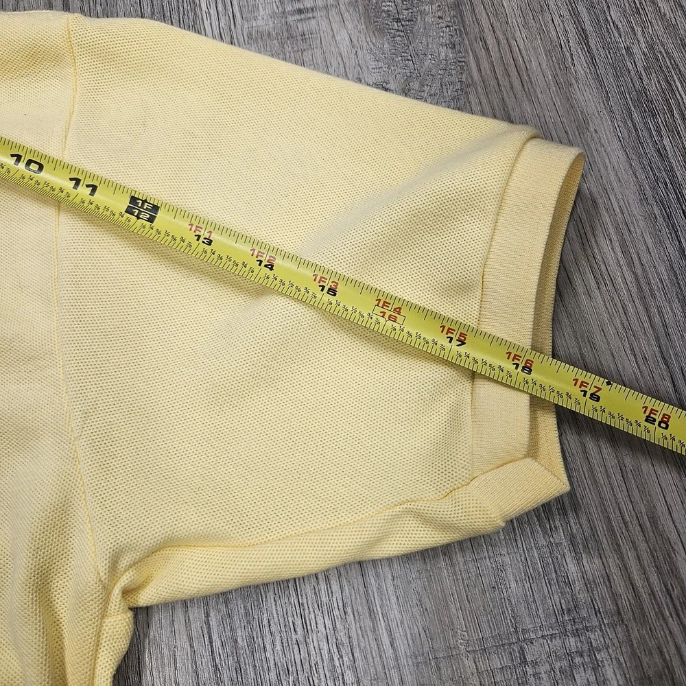 Polo Ralph Lauren Polo Shirt Mens XL Yellow Cotton Pony Short Sleeve Rugby